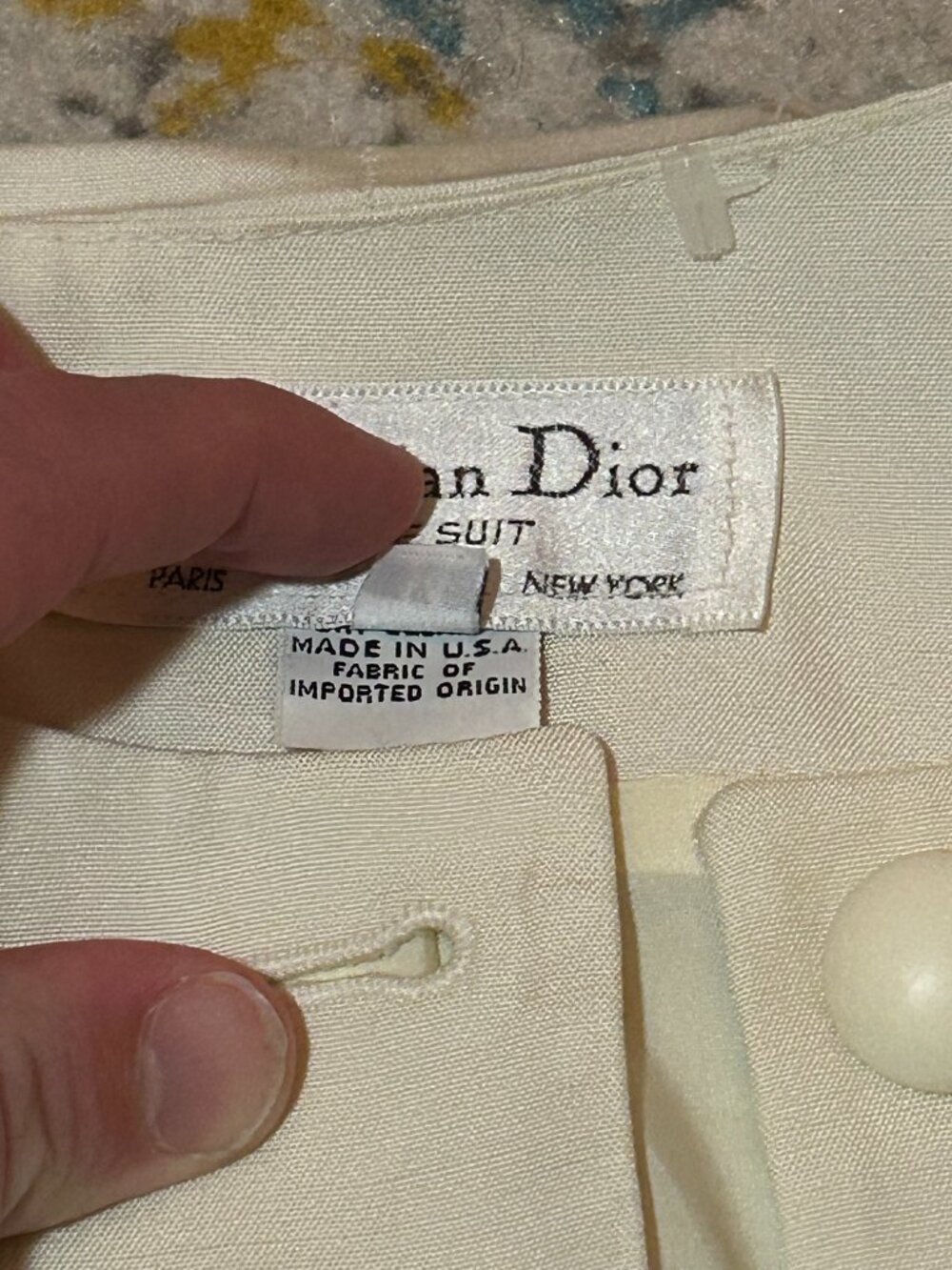 Christian Dior Professional Jacket Ivory Cream - Picture 6 of 7